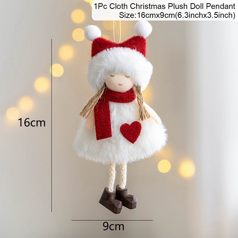 FENGRISE Navidad Angel Doll Christmas Ornaments