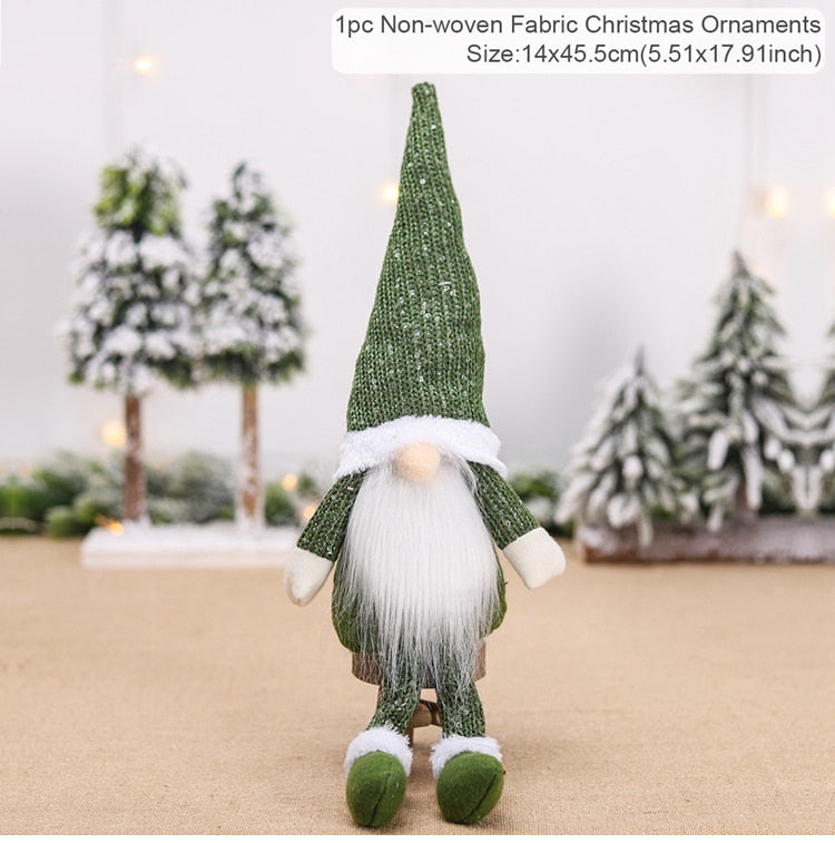 Cute & Snuggley Faceless Christmas Gnome Decor Dolls