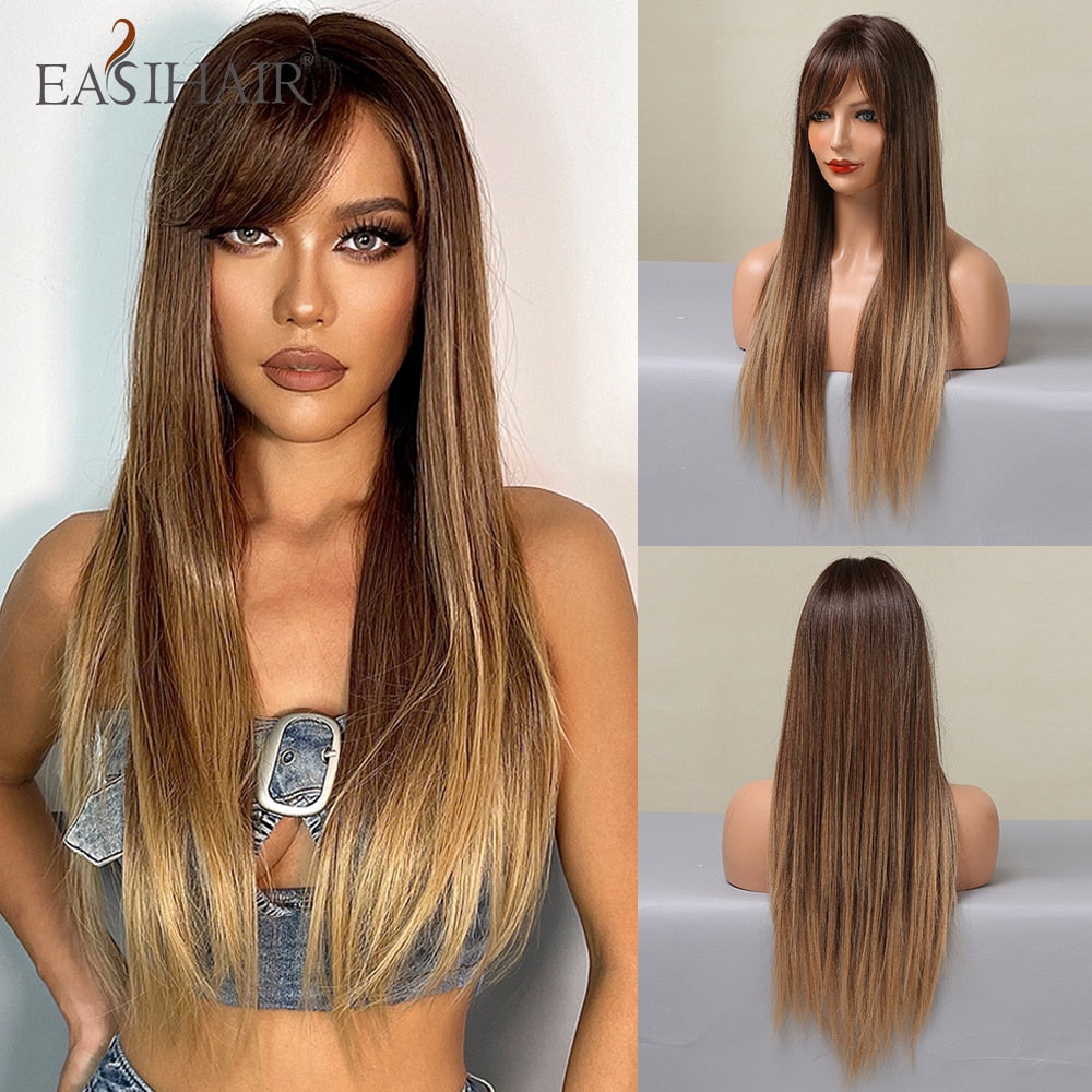 EASIHAIR Charming Layered Straight Synthetic Wig