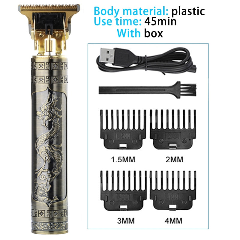 Cordless Rechargeable Buddah & Dragon Electric Hair Trimmer Sets