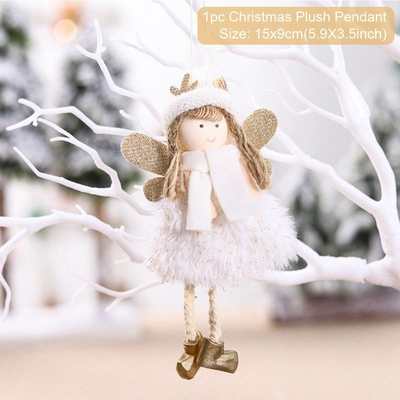 FENGRISE Navidad Angel Doll Christmas Ornaments