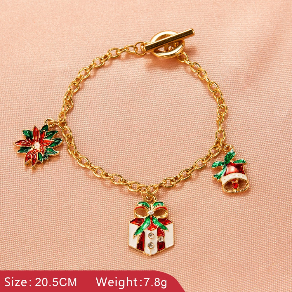 Cheerful Christmas Holiday Dangle Earrings