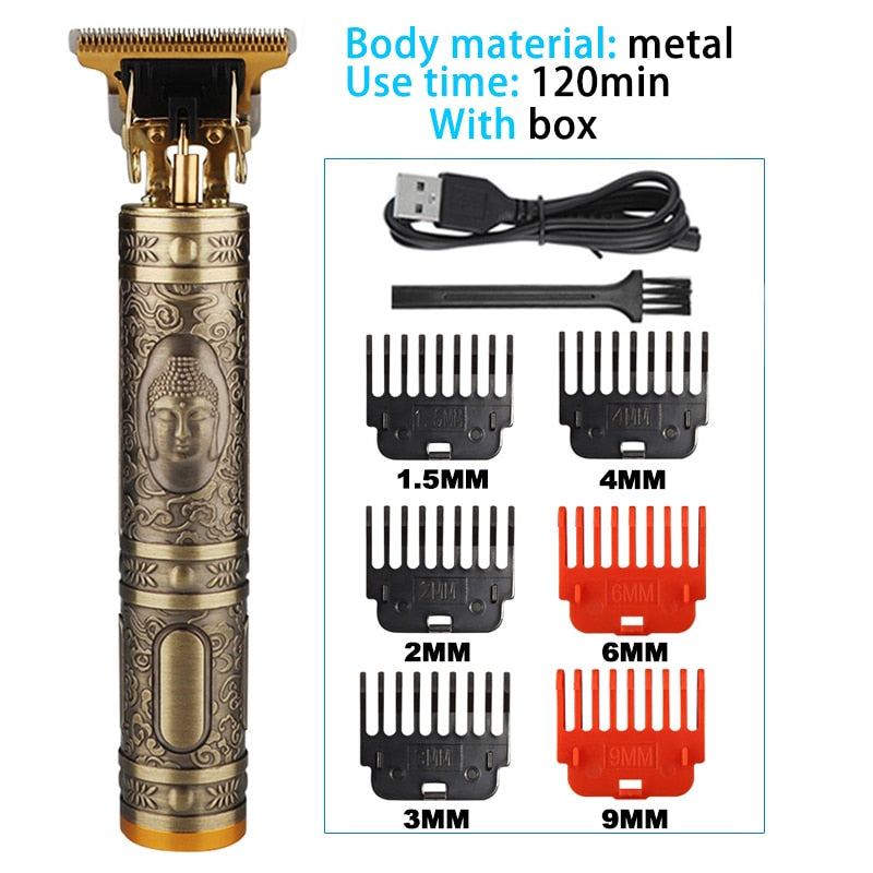 Cordless Rechargeable Buddah & Dragon Electric Hair Trimmer Sets