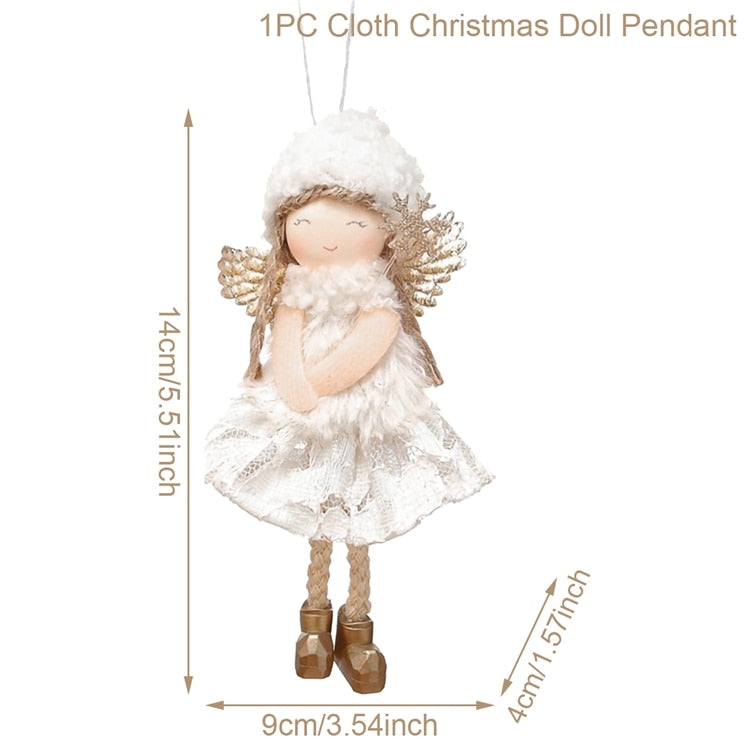 FENGRISE Navidad Angel Doll Christmas Ornaments