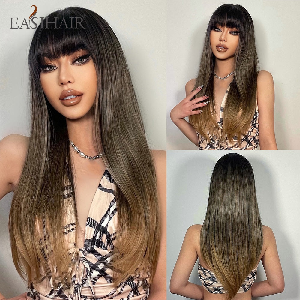 EASIHAIR Charming Layered Straight Synthetic Wig