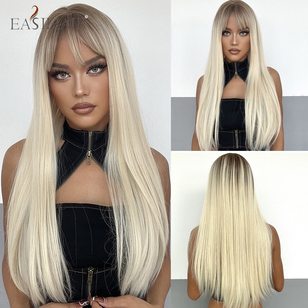 EASIHAIR Charming Layered Straight Synthetic Wig