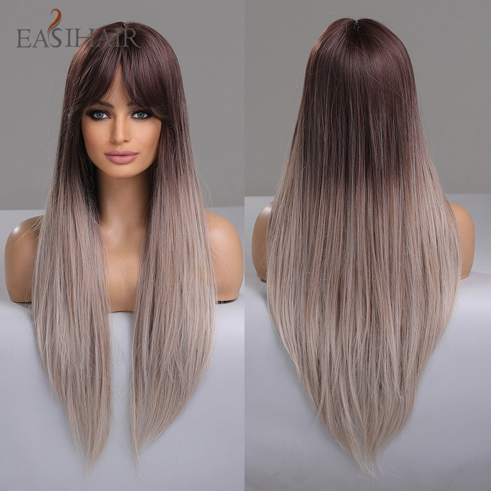 EASIHAIR Charming Layered Straight Synthetic Wig