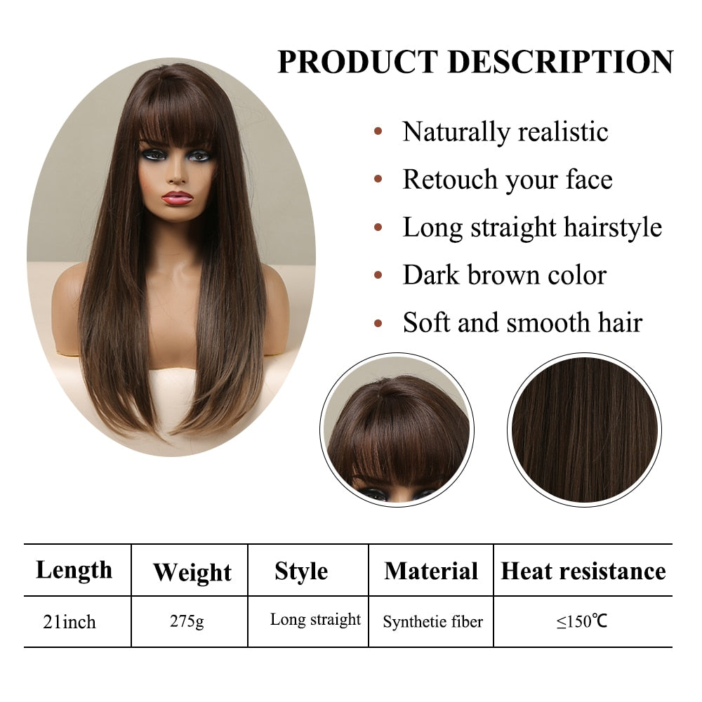 EASIHAIR Charming Layered Straight Synthetic Wig