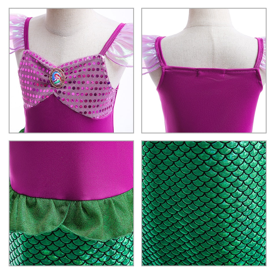 Little Mermaid Costume Dress Sets & Accessories