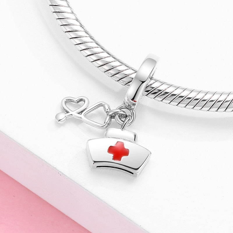 Sterling Silver Nursing & Medical Profession Pendants