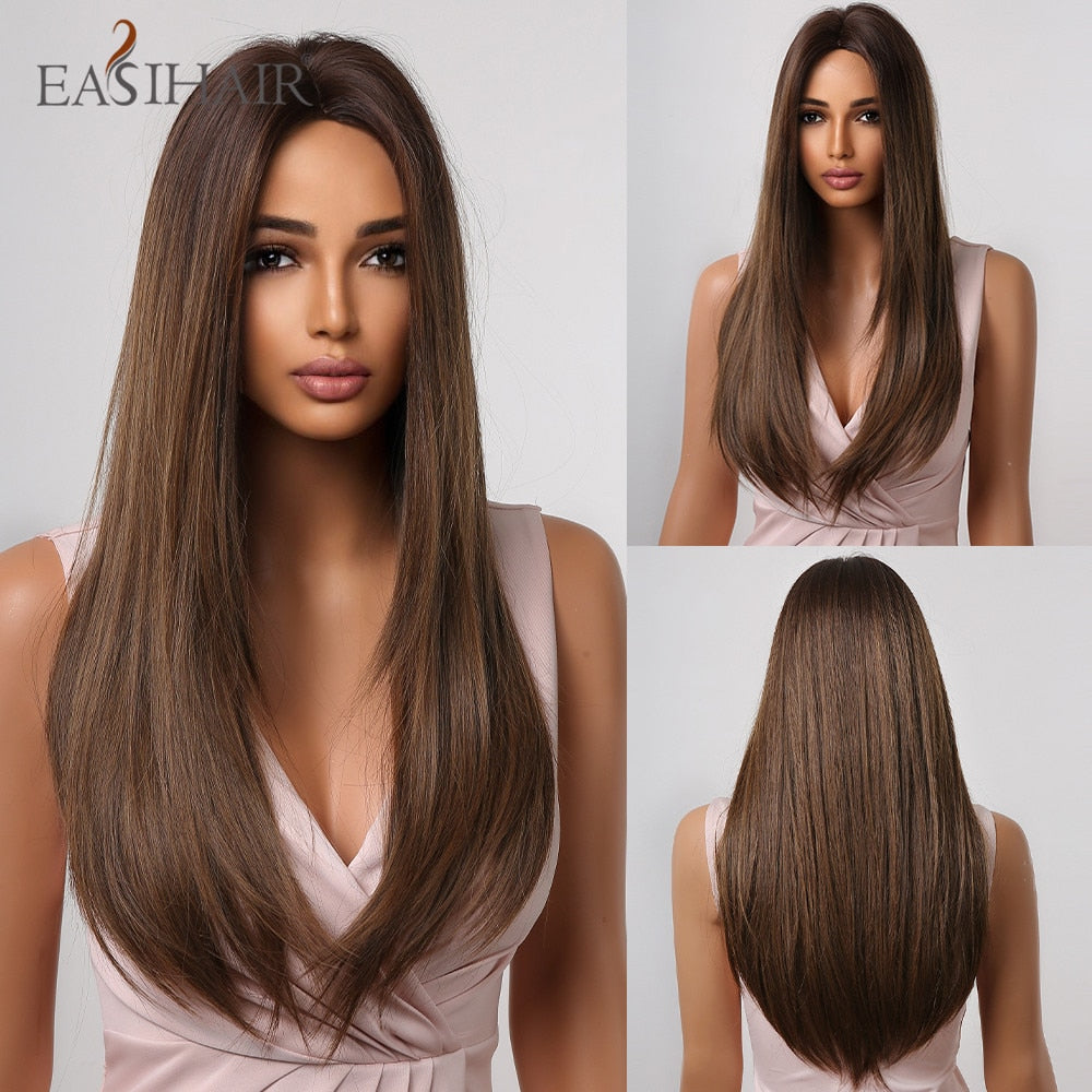 EASIHAIR Charming Layered Straight Synthetic Wig