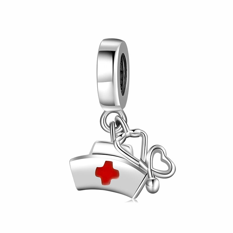 Sterling Silver Nursing & Medical Profession Pendants