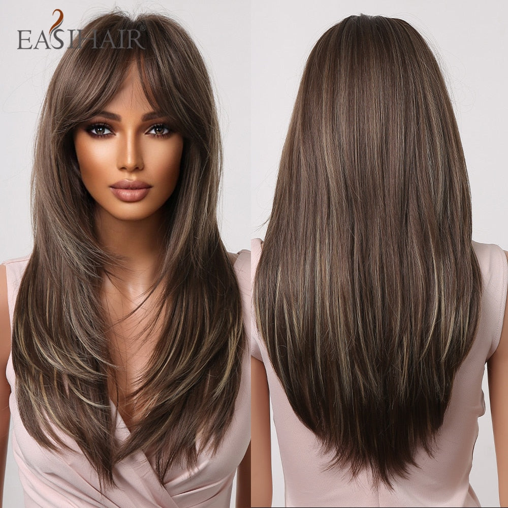 EASIHAIR Charming Layered Straight Synthetic Wig