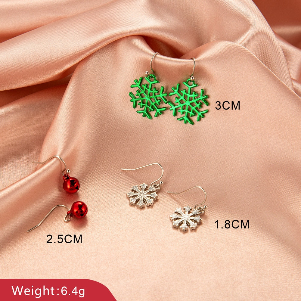 Cheerful Christmas Holiday Dangle Earrings