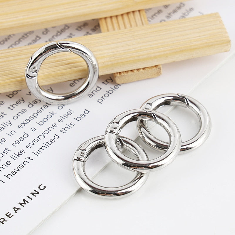 5pc Set Metal O-Ring Spring Clasps