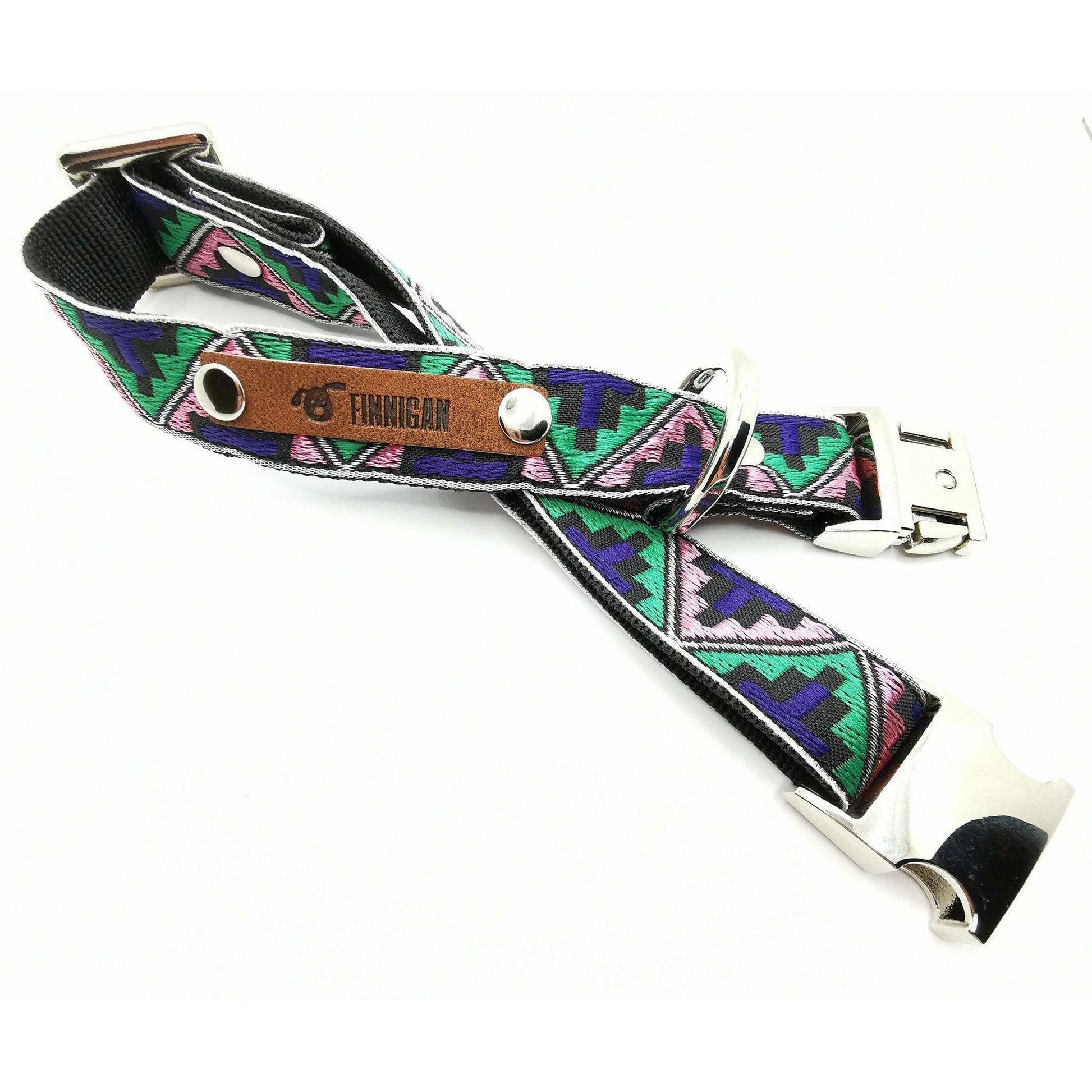 Finnigan Designer Dog Collar (ZigZag Collection) Medium-3