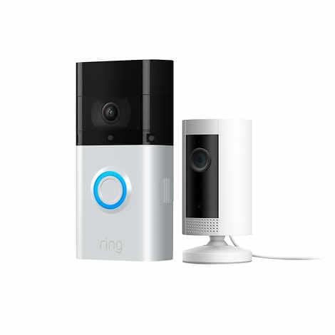 Ring Video Doorbell 3 Plus and Indoor Camera-0