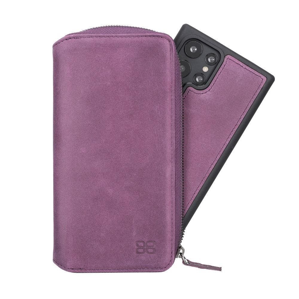 BOULETTA Zippered Leather Detachable Wallet Case