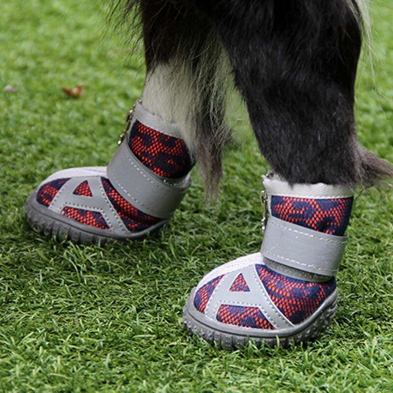 4pc Set - Thick Waterproof Anti-Slip Pet Rain Boots