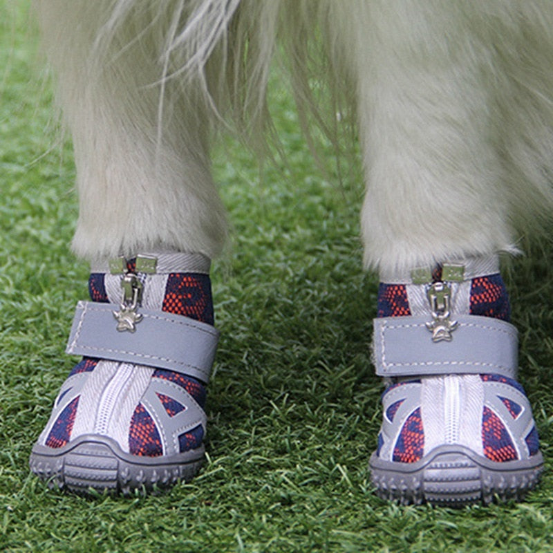 4pc Set - Thick Waterproof Anti-Slip Pet Rain Boots